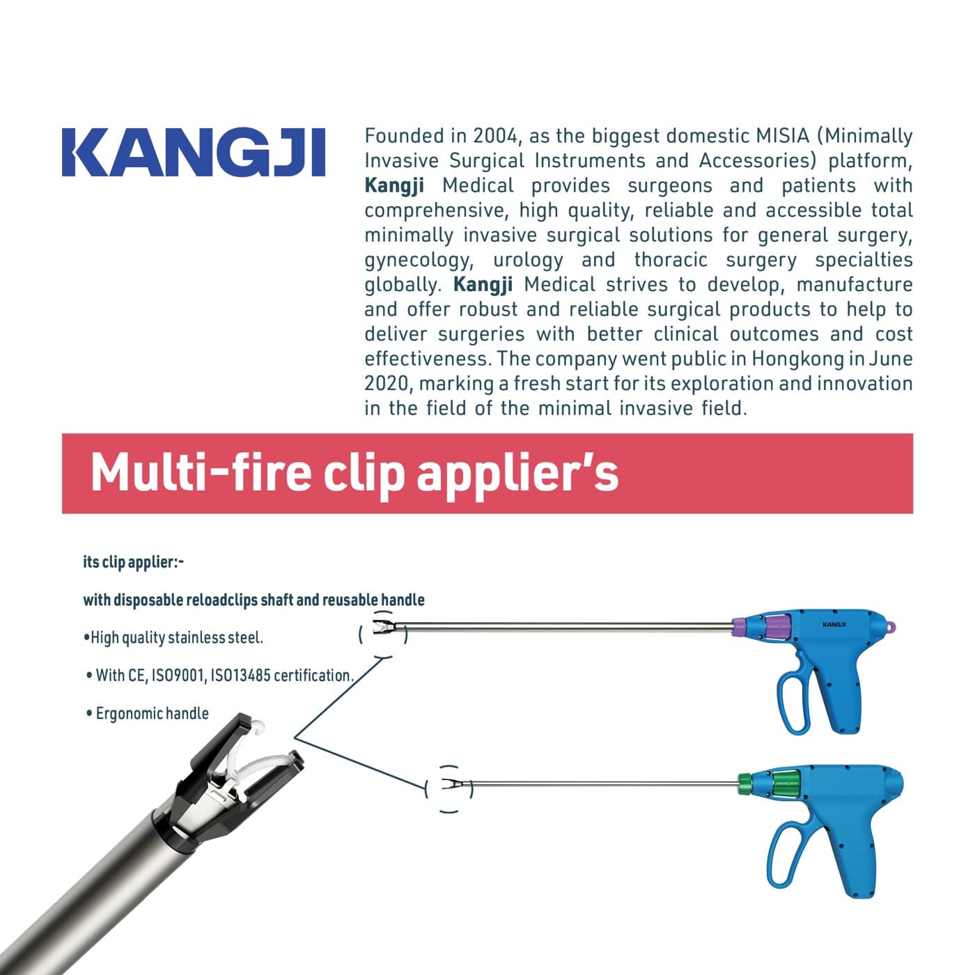 Kangji Medical product visuals