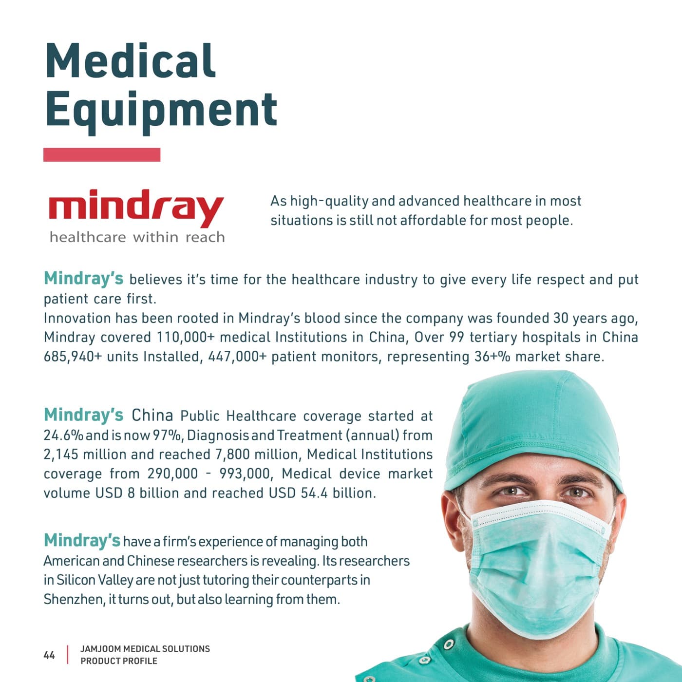 Mindray product visuals