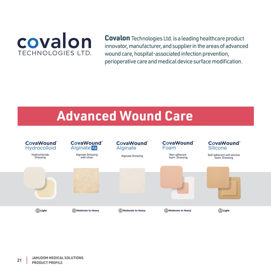 Advanced Wound Care | Covalon | Jamjoom Medical Solutions